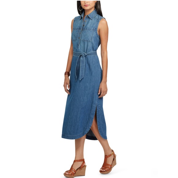 Chaps Dresses & Skirts - Chaps Jean Shirtdress New Large